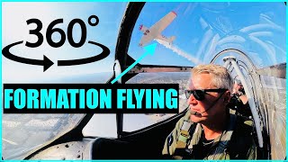 360° Pilot View  Formation Flying in WW2 Warbird [upl. by Millian]