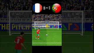 France vs Portugal  Football match  Penalty shoot by efootball  realistic pes gaming [upl. by Elissa314]