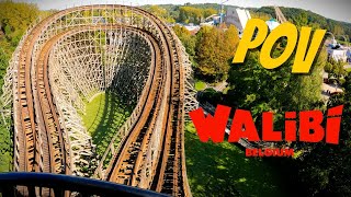 LoupGarou Onride  POV  Walibi Belgien  Vekoma Wooden Coaster [upl. by Hartmunn]