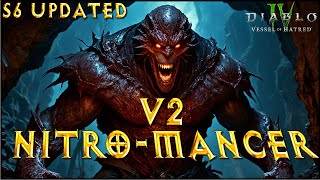 S6 V2 Lazy NITROMANCER  Speed Summoner Necromancer Build Diablo 4 VoH [upl. by Nyloc402]