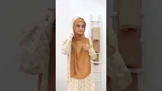 Two pin hijab style Hijab style by lia hijab hijabstyle hijabtutorial hijabers shorts [upl. by Hilde285]