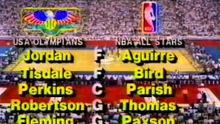 Michael Jordan  USA v NBA Stars 1984 [upl. by Annekim]