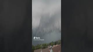 Massive Thunderclouds Spotted Over Montreal shorts weather sky thunderstorm tornado extreme [upl. by Cirred57]