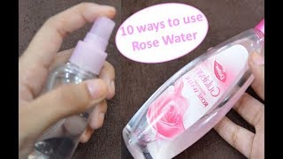 10 Ways To Use Rose Water  Benefits Of Rose Water  Beauty Express [upl. by Joon]