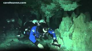 Cave diving Mexico  cenote Calavera [upl. by Anotyad]