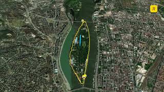 Budapest  Margitsziget kör 5 km  túrázó [upl. by Llerraj111]