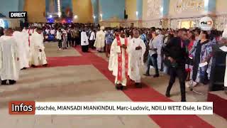 Messe Dordination Sacerdotale présidée par Mgr Giraud PINDI à la paroisse ND DE FATIMAMatadi [upl. by Atekan]