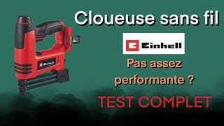 Review et test Cloueuse sans fil TECN 18 LiSolo Einhell avis [upl. by Albrecht488]