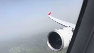 Iberia Airbus A350 takeoff from Madrid [upl. by Dagny]