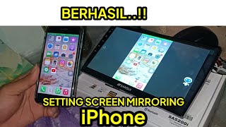 How to Mirrorlink iPhone to Headunit Without Cable apple ios carplay [upl. by Nohtahoj165]