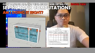 How to DESIGN and COMPUTE a SEPTIC TANK  Revised National Plumbing Code PH Quick Tips [upl. by Hwang355]