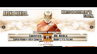 LUCHA LIBRE MARTES DE NUEVOS VALORES EN LA ARENA MEXICO 16 DE FEBRERO DEL 2016 [upl. by Aihtenak]