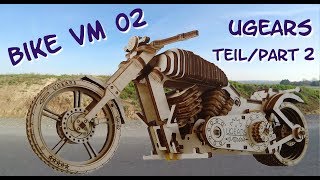 UGEARS Bike VM02  Holzmodell  wooden model  2 [upl. by Tarrel]