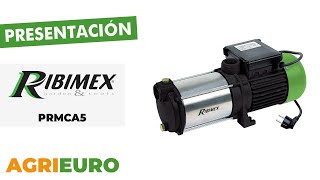 Presentación Ribimex PRMCA5  Bomba autocebante eléctrica de jardín  5 turbinas  1450 W [upl. by Atreb]