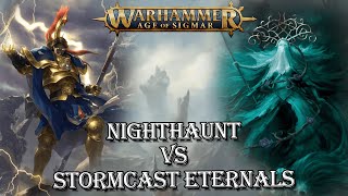 56  Rapport de bataille Age of Sigmar  Nighthaunt vs Stormcast Eternals [upl. by Cinamod701]