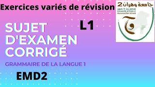 Sujet dexamen 2021 corrigé exercices sur limparfait et le passé simple limpératif la voix passive [upl. by Ttennaj]