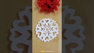 Paper snowflake ❄️ diy christmas [upl. by Lanti346]