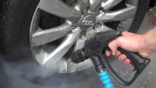 Steam clean a car exterior and interior Demo with the Morclean 180X [upl. by Cadal]