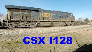 CSX I128 with 3450 amp 5416 in Athens [upl. by Madlen]