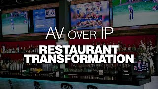 Simple AV Integration Restaurant amp Bar  AV over IP AV Control Wireless BYOD [upl. by Agna137]