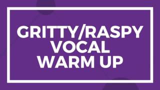 RASPY VOCAL WARM UP [upl. by Otilesoj]