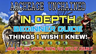 ArcheAge Unchained In Depth Beginners Guide  Everything YOU Should Know [upl. by Ginelle783]