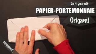 Papier Portemonnaie  Paper Wallet  Origami  Portemonnaie falten [upl. by Tellford944]