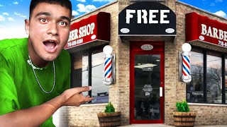 We Opened A FREE Barber Shop [upl. by Hallock]