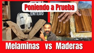 ¿ MADERA o MELAMINA  para la fabricación de cocinas precios resistencia y durabilidad [upl. by Annaihs426]