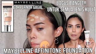 REVIEW DAN TES KETAHANAN MAYBELLINE AFFINITONE FOUNDATION [upl. by Aivila]