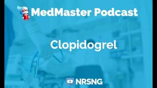 Clopidogrel Nursing Considerations Side Effects and Mechanism of Action Pharmacology for Nurses [upl. by Kallman128]