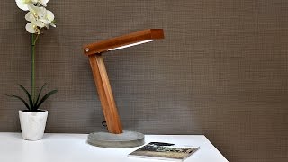 Diy LED Desk Lamp With Concrete Base [upl. by Jeri]