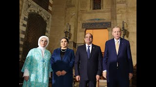 President Erdogan visits Imam Shafi Tomb in Cairo [upl. by Lymn716]