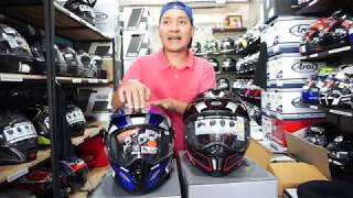 REVIEW  ความแตกต่างระหว่าง ARAI TOUR X4 amp SHOEI HORNET ADV [upl. by Neerol577]