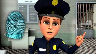 Cartoon  Handy Andy at the police station Animation  Cartoons [upl. by Annaeed130]