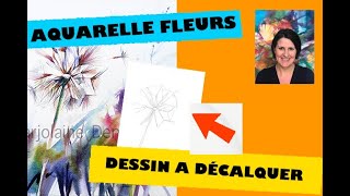 Apprendre la peinture aquarelle des fleurs faciles [upl. by Llyrrad]