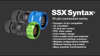 Syntax SSX  Great quality Socapex 19pin compatible connectors [upl. by Hillman]