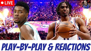 Philadelphia Sixers vs Charlotte Hornets Live PlayByPlay amp Reactions Sixers Hornets NBA [upl. by Shaum]