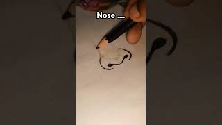 Nose bnae asan seh youtubeshorts newvirl art shots [upl. by Worth735]