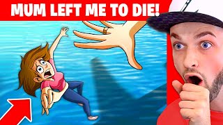 HELP  My Mum left me to DIE in the Ocean True Story Animation [upl. by Ellenoj]