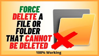 Cant Delete A File or Folder in Windows 11 Force Delete It [upl. by Armillas]