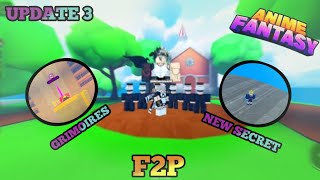 ✨️UPDATE 3 ANIME FANTASY SIMULATOR GRIMOIRES NEW SECRET MINER UPGRADE INSTANT RANK UP  Roblox [upl. by Nigen]