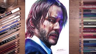 Drawing John Wick  drawholic [upl. by Neirda]