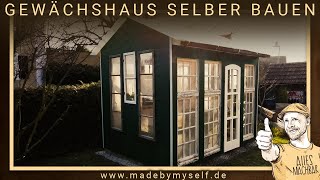 Build a DIY old windows garden house greenhouse by yourself  get free construction plan [upl. by Rue]