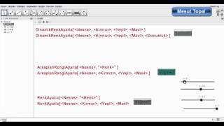 Geogebra Dersleri Türkçe  DinamikRenkAyarla   GeoGebra Tutorial [upl. by Octave]