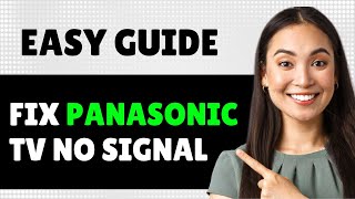 How To Fix Panasonic TV No Signal Step By Step Guide [upl. by Daune]