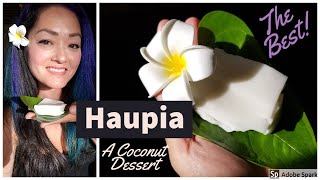 Haupia  The Easiest Coconut Dessert [upl. by Orianna]