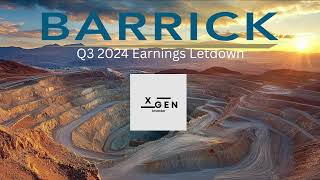 Barrick Golds Q3 2024 Earnings miss explained [upl. by Ecinue422]