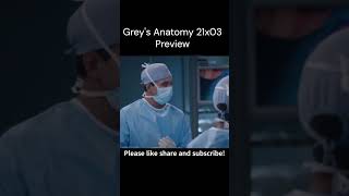 Greys Anatomy 21x03 Preview  Promo  Trailer [upl. by Romonda657]