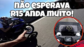 CB 300F TWISTER VS NOVA YAMAHA R15  VIDEO MAIS ESPERADO [upl. by Yajnas647]